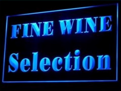 Fine Wine Selection LED Neon Sign